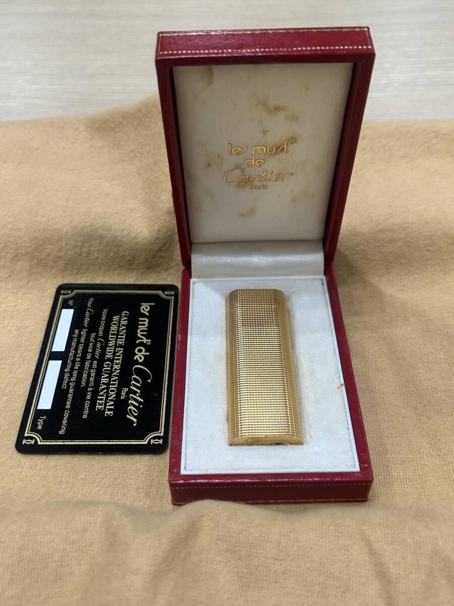 8453 Cartier カルティエ ライター 着火未確認 キズ汚れ有 現状 8453 Cartier カルティエ ライター 着火未確認 キズ汚れ有 現状