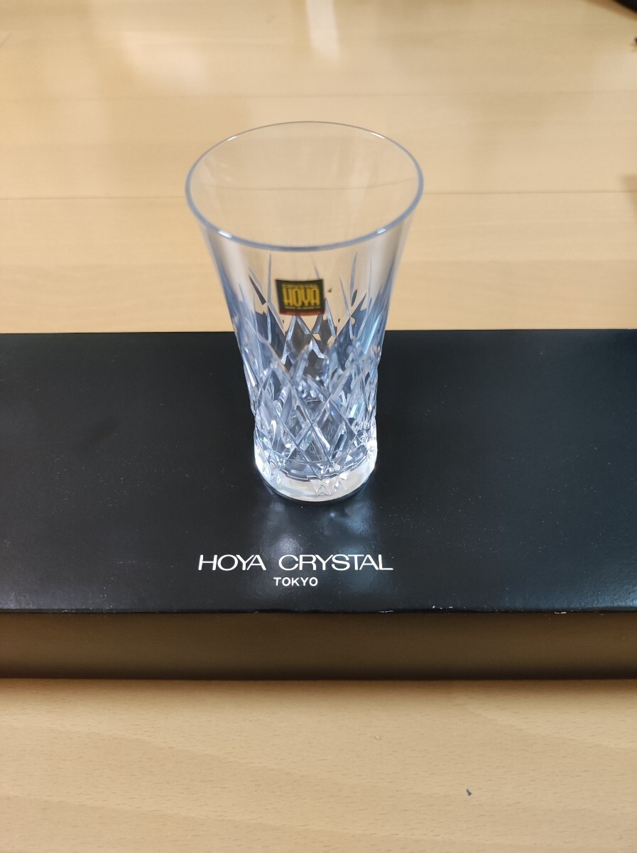 【新品未使用】HOYA CRYSTAL ひとくちビールグラス　5個