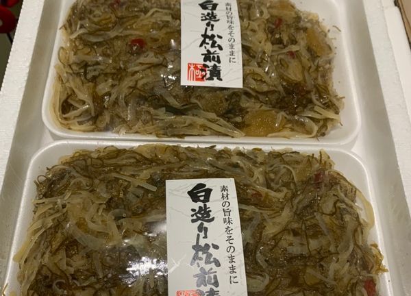 白造り松前漬500ｇ×2パック〔Ｋ〕北港直販☆いか?數(shù)の子?かずのこ?カズノコ?真昆布☆