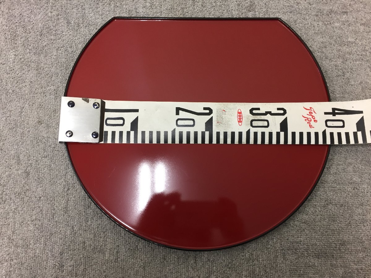 ☆59―920☆お盆セット 越前漆器 尺3 半月両面膳(朱黒