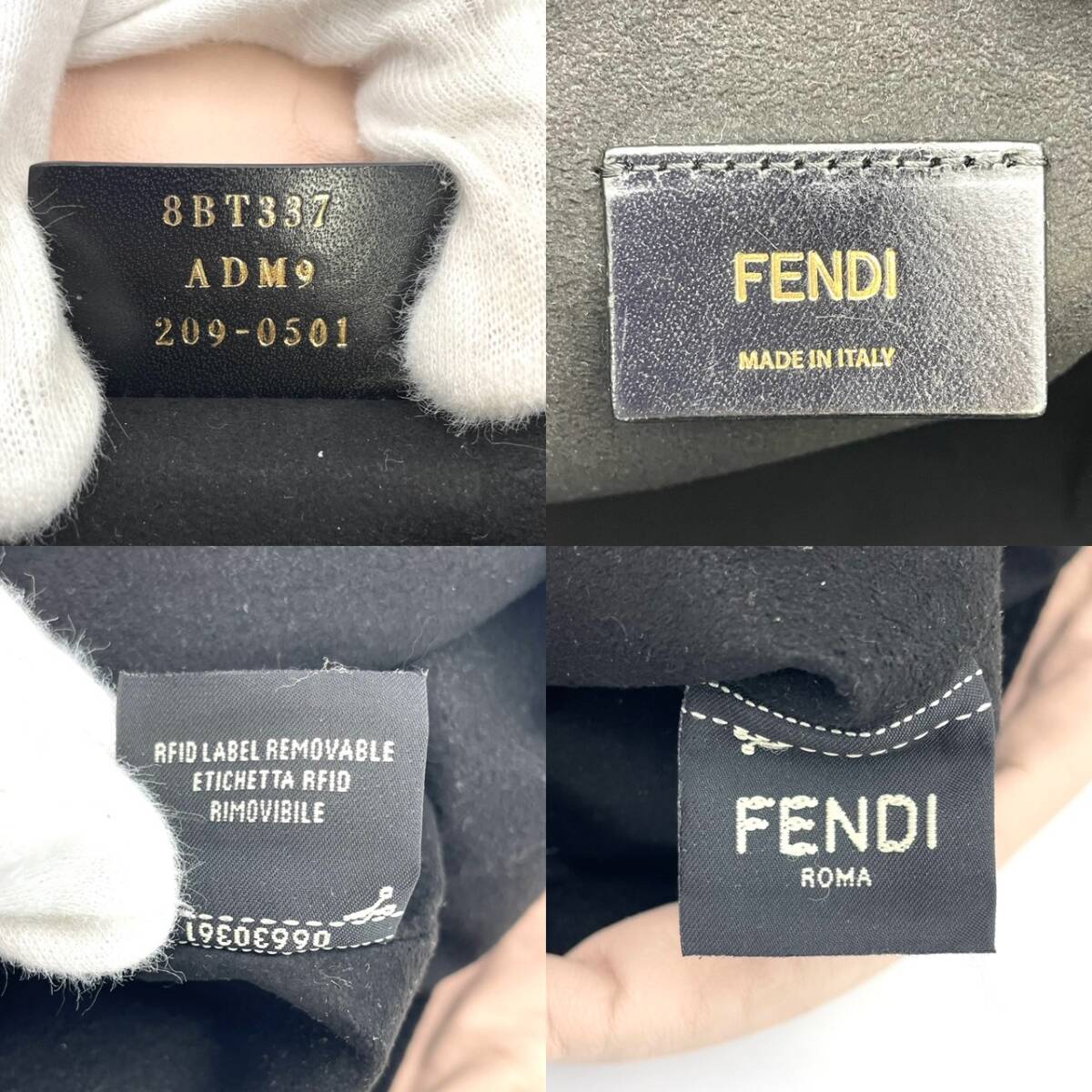 フェンディ FENDI ショルダーバッグ ポシェット 巾著バッグ レザー ピンク 7-2-864