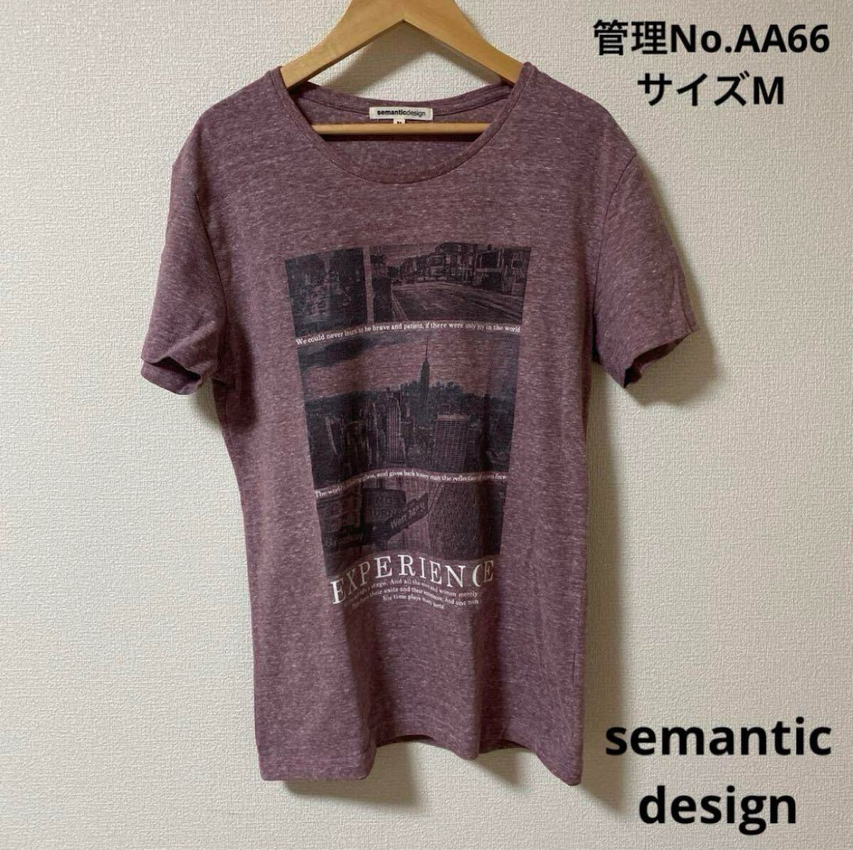 ★送料無料★ 即決　メンズ　グラフィックプリント Tシャツ Mサイズ　semantic design