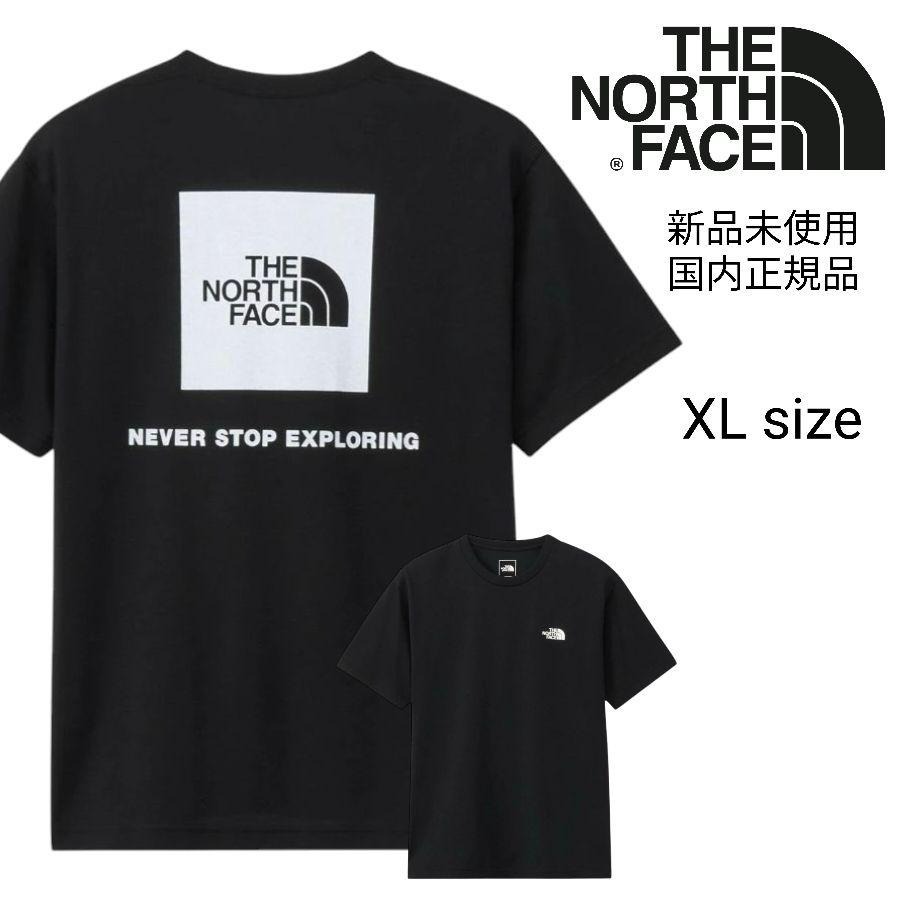 新品未使用 ザ ノースフェイス スクエアロゴ Tシャツ 黒 XL 國(guó)內(nèi)正規(guī)品