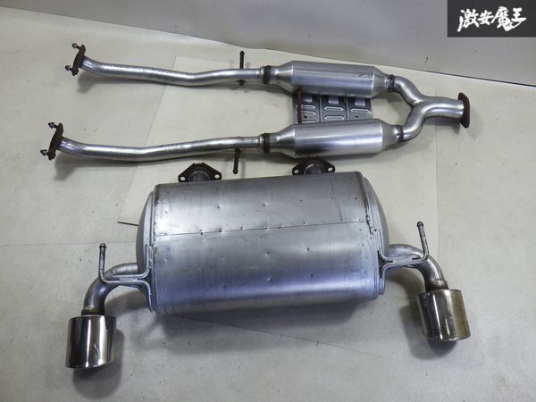 日産 純正 Z34 フェアレディZ VQ37VHR 前期 ノーマル マフラー リアピース センターパイプ 中間パイプ 20300-1EK0A 20100-1EK0A 棚