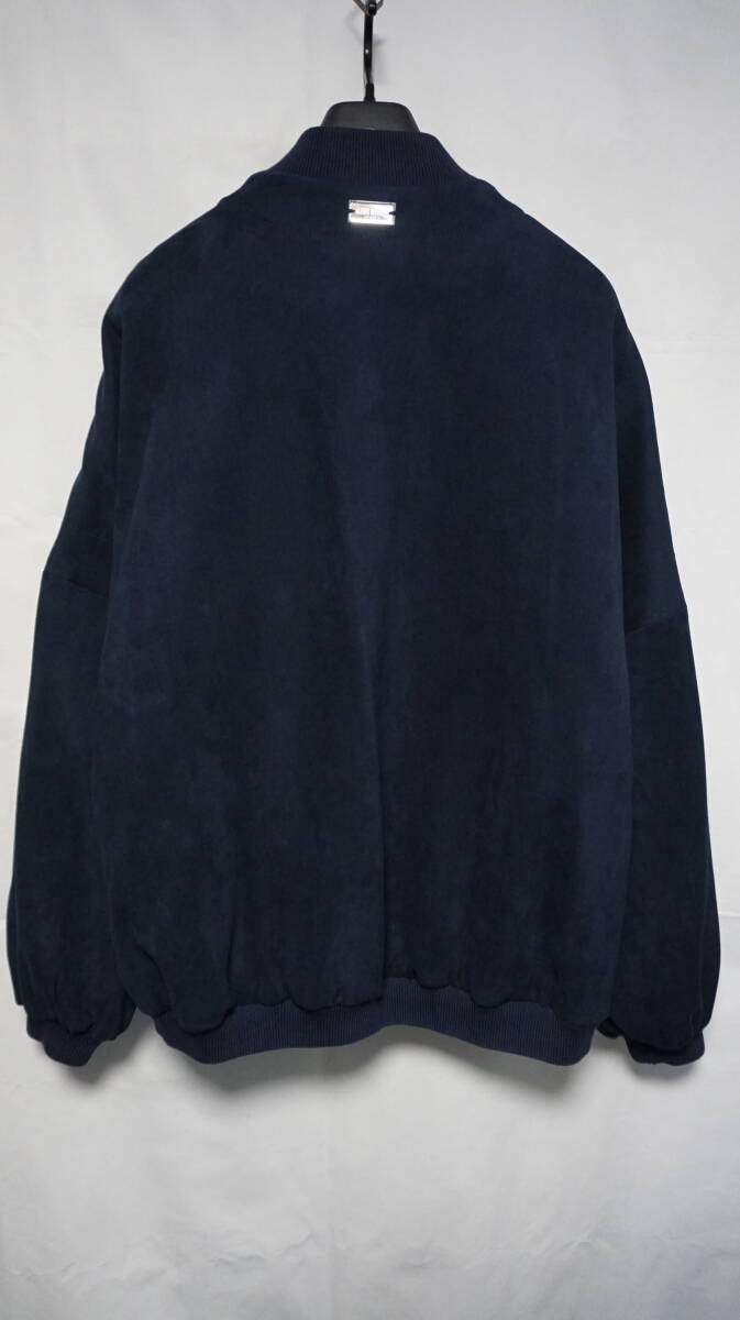 【美品】ALEXIS MABILLE アレクシスマビーユ 刺繍デザインブルゾン リバーシブル 【サイズ36】 ブラック ダークブルー ゴールド