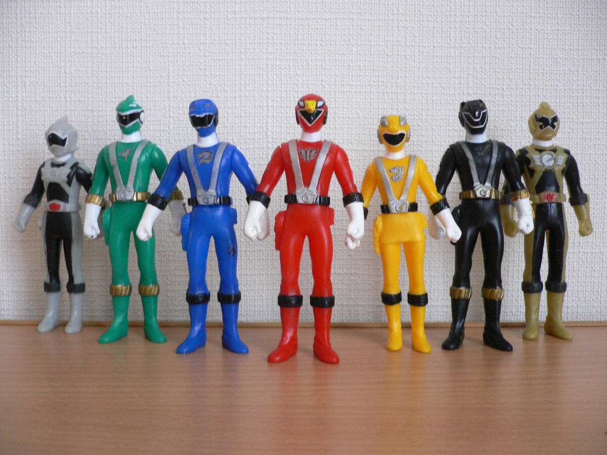 美品 炎神戦隊(duì) ゴーオンジャー 7體セット バンダイ ミニソフビ