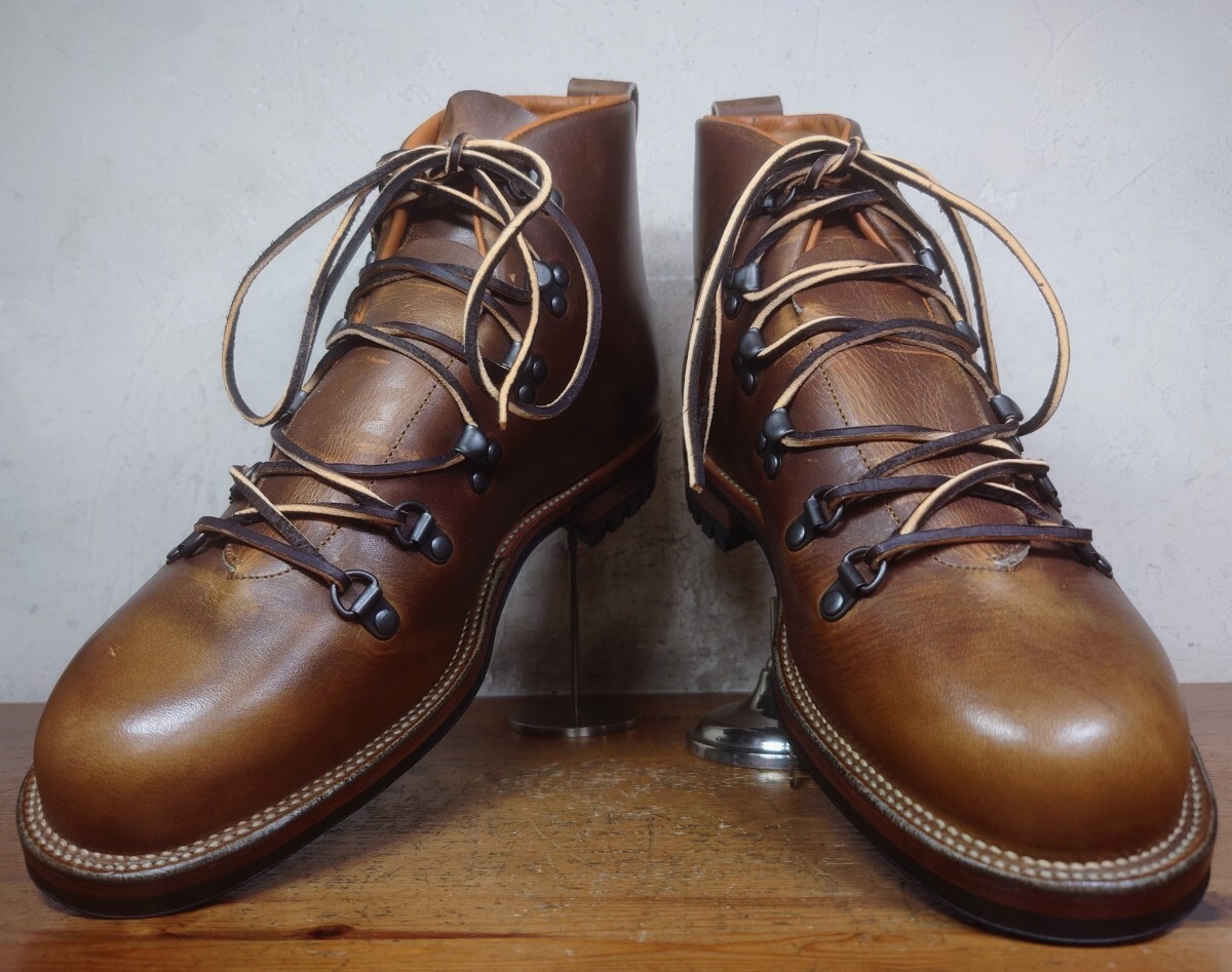 【試し履きのみ/送料無(wú)料】CANADA制 VIBERG/ヴァイバーグ Hiker トレッキングブーツ UK7 26cm相応 ブラウン 茶/wesco white's danner