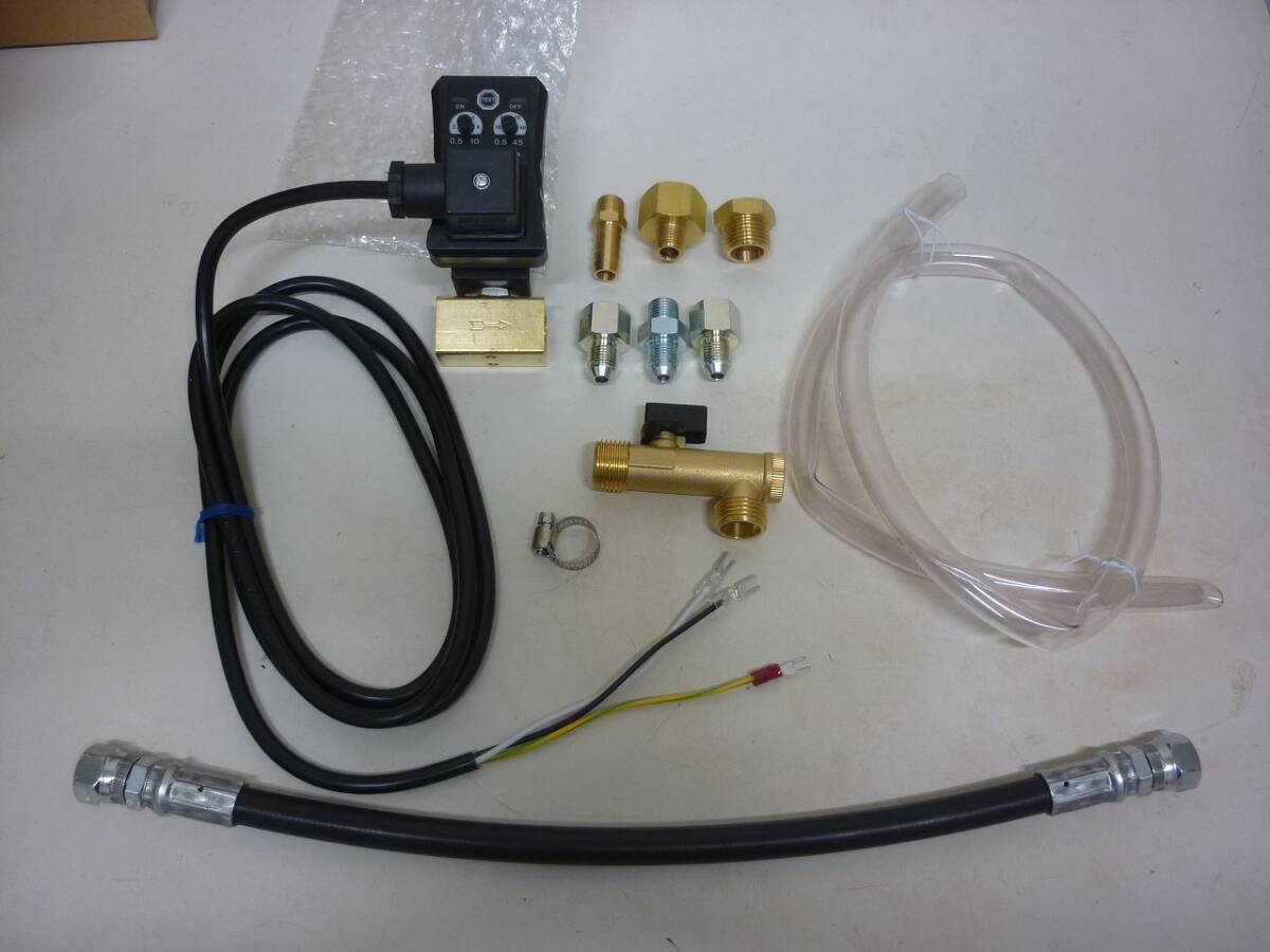 新品 未使用 オートドレントラップ AC200V AC220V 電子トラップ エアートラップ コンプレッサー ドレン排出 タイマー 圧縮空気 水抜き_画像1