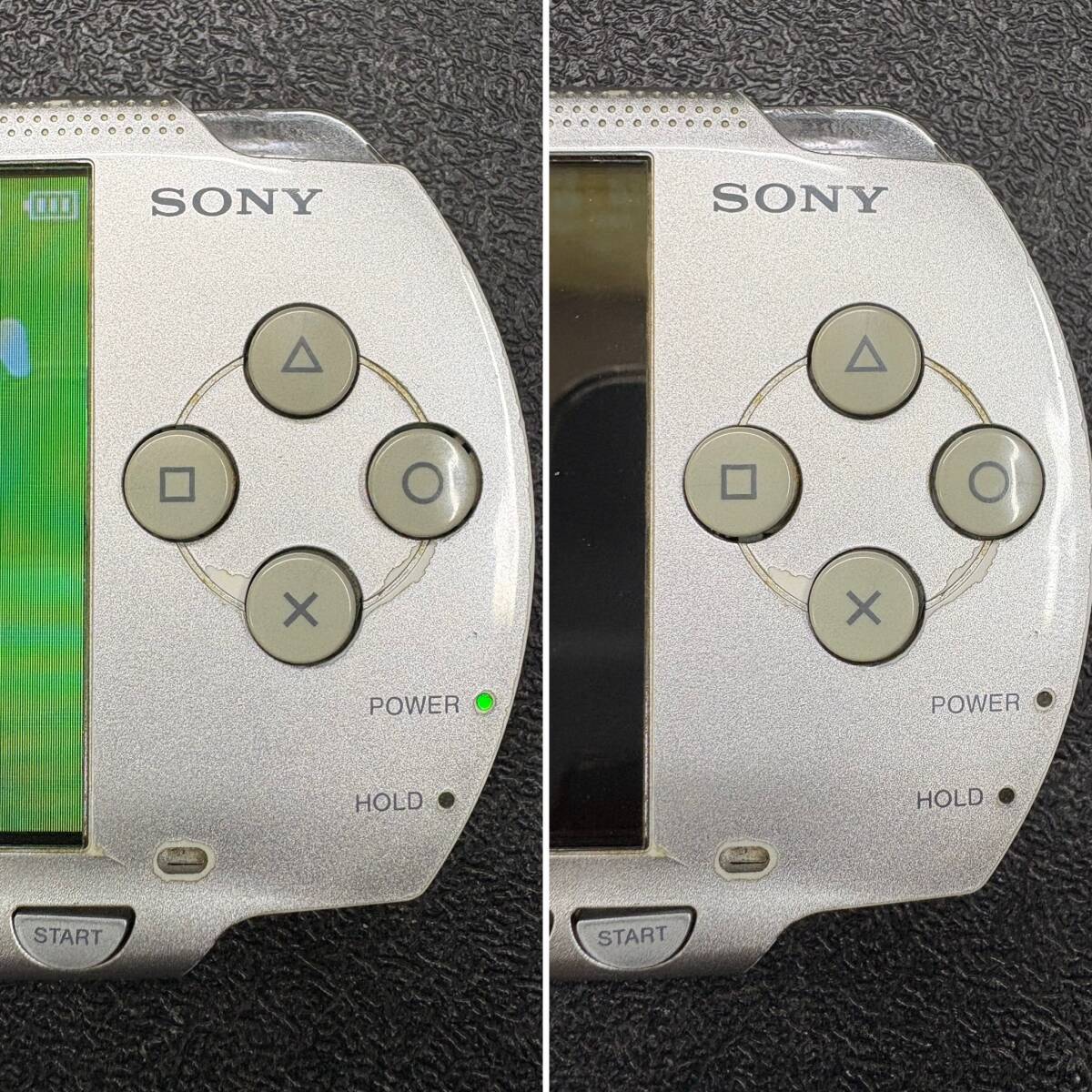 SONY PSP -1000 本體　シルバー　動作確認(rèn)OK おまけSDカード