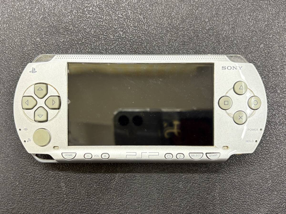 SONY PSP -1000 本體　シルバー　動作確認(rèn)OK おまけSDカード