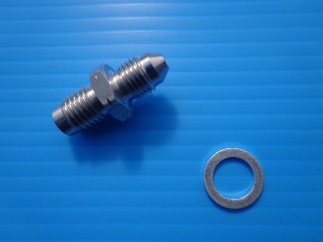 #3 ブレーキアダプター P-1.25 ステンレス。　Z125PRO KSR110 KSR80 KSR50 D-TRACKER 125 AR125 AR80 AR50