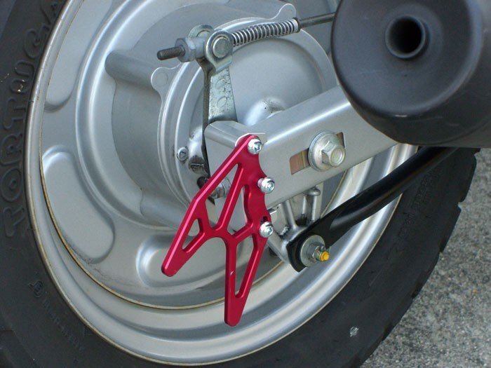 HRC NSF100 NSR50mini　リヤスタンドセット　カニフック（シルバー）12インチ用　BA00-046-01W　バトルファクトリー　NSR80 APE50 エイプ