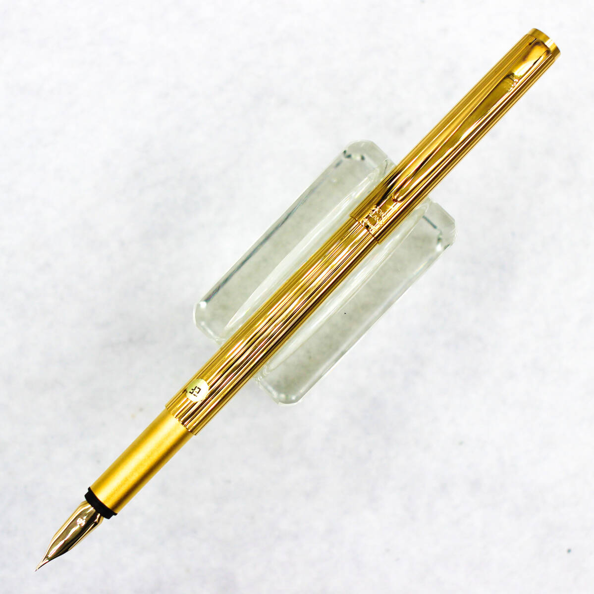 極美品 モンブラン ノブレス 20金張 ゴールド ダイヤカット