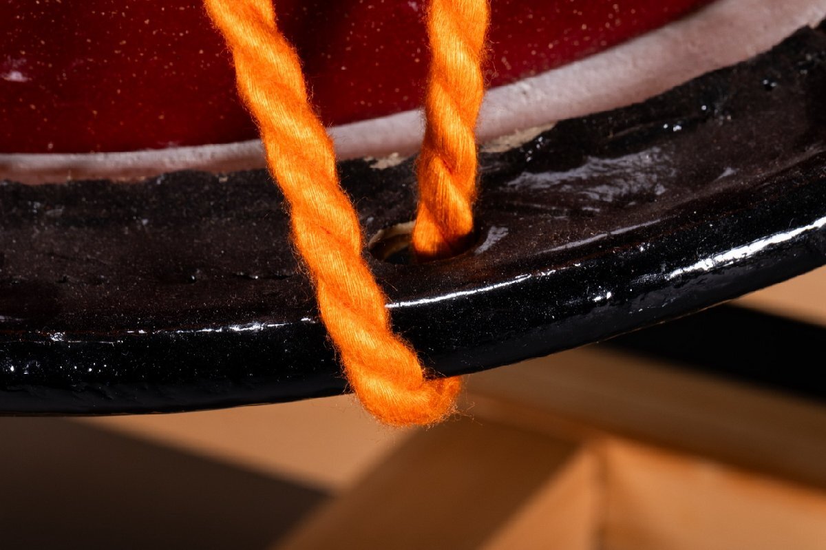 【善古堂】某有名オークション買入 昭和時代物 鼓 太鼓 和歌 雅楽 和楽器 漆器　蒔絵 能楽 伝統(tǒng)蕓能 小唄 打楽器 古美術(shù)74S-237S05