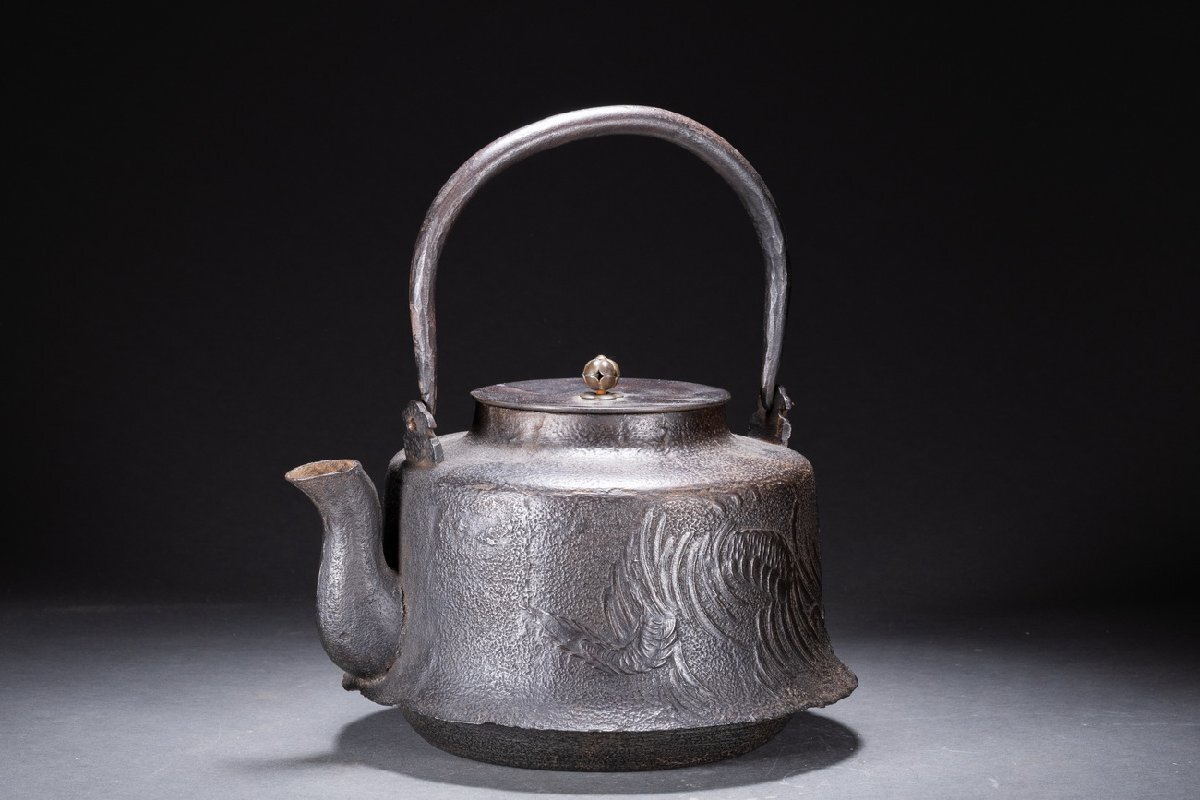 楽天市場】【送料無料】特大龍文鉄瓶 急須 箱付約7.6kg 茶壺 湯