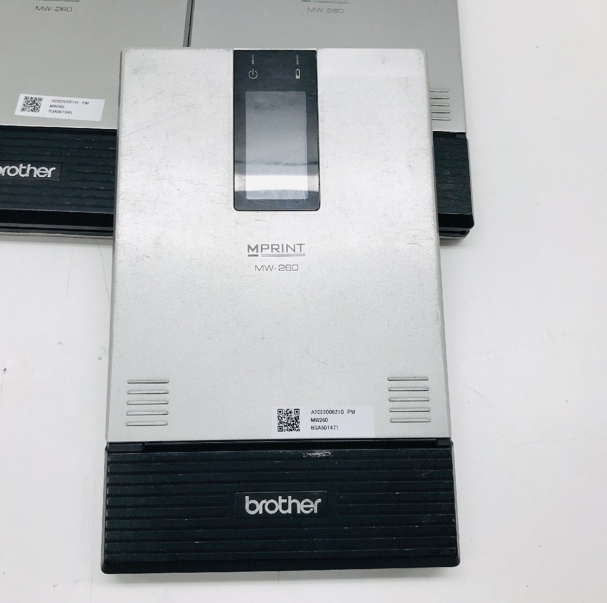 ★5臺(tái)セット　brother モバイルプリンター　MW-260 　　純正ACアダプタ5個(gè)＆バッテリー5個(gè)付き