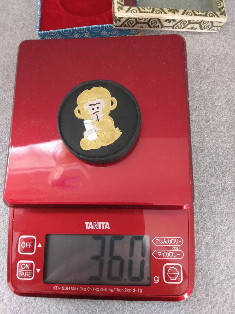 書画墨　固形墨　干支猿　画　書道用具　36グラム_画像6