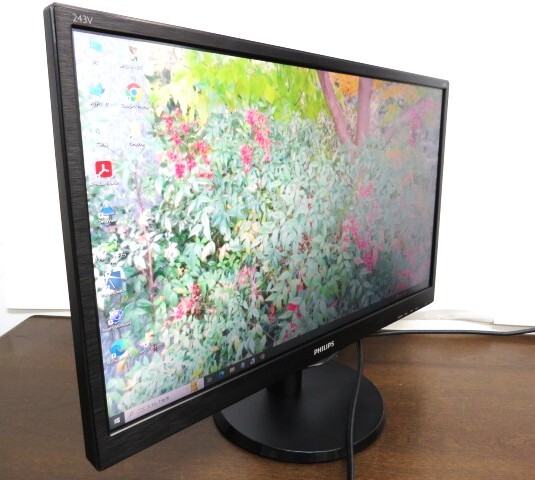 PCモニター◇PHILIPS【 243V5Q】23.8インチワイドディスプレイ/HDMI/1920x1080/W-LED システム/フルHD/HDCP/スピーカー(2-2)の画像3