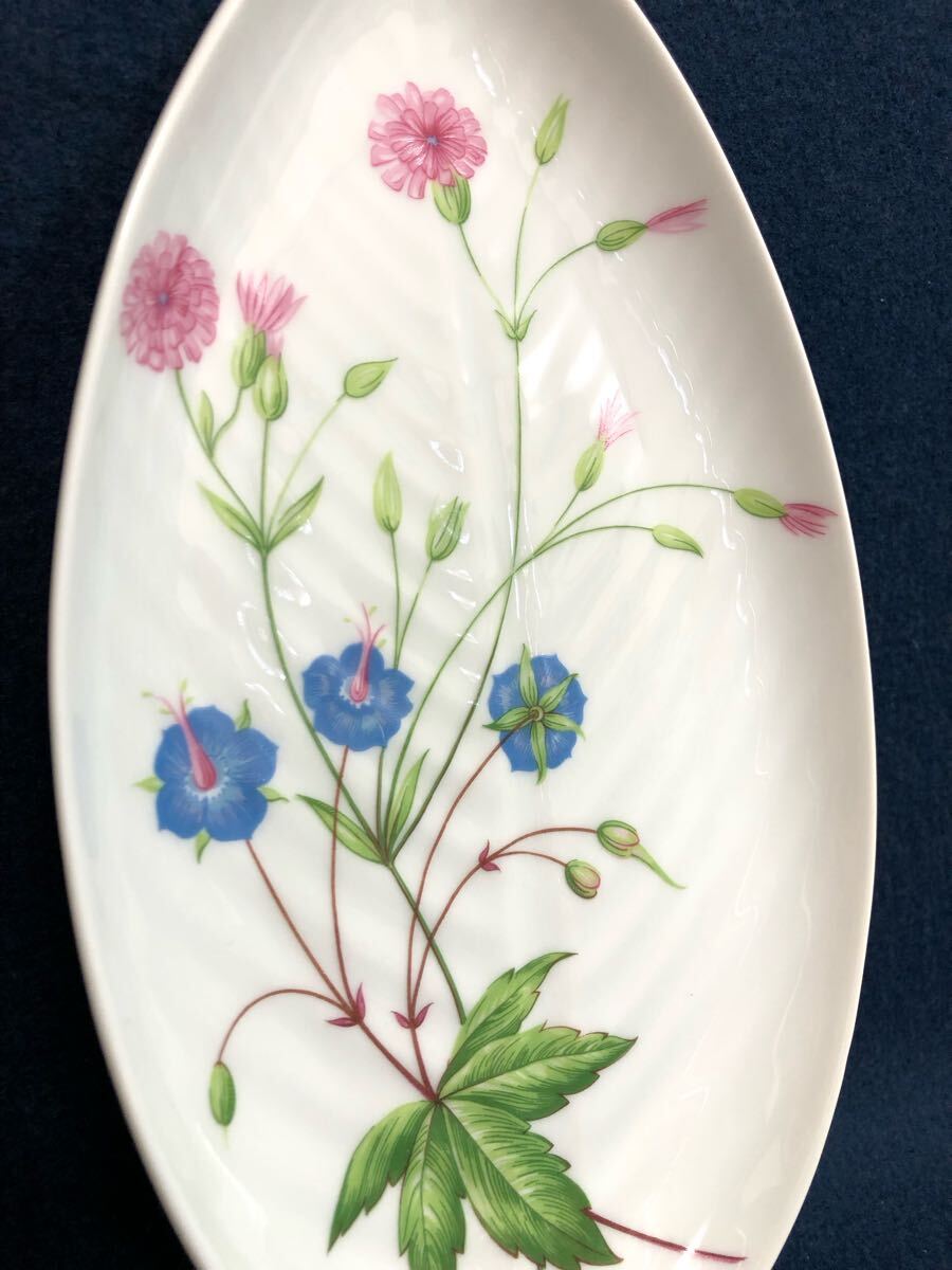 リモージュ アビランド フローレンス リーフ プレート 24㎝ 未使用 保管品 現(xiàn)狀品 箱なし Haviland LIMOGES FRANCE "Florence" 