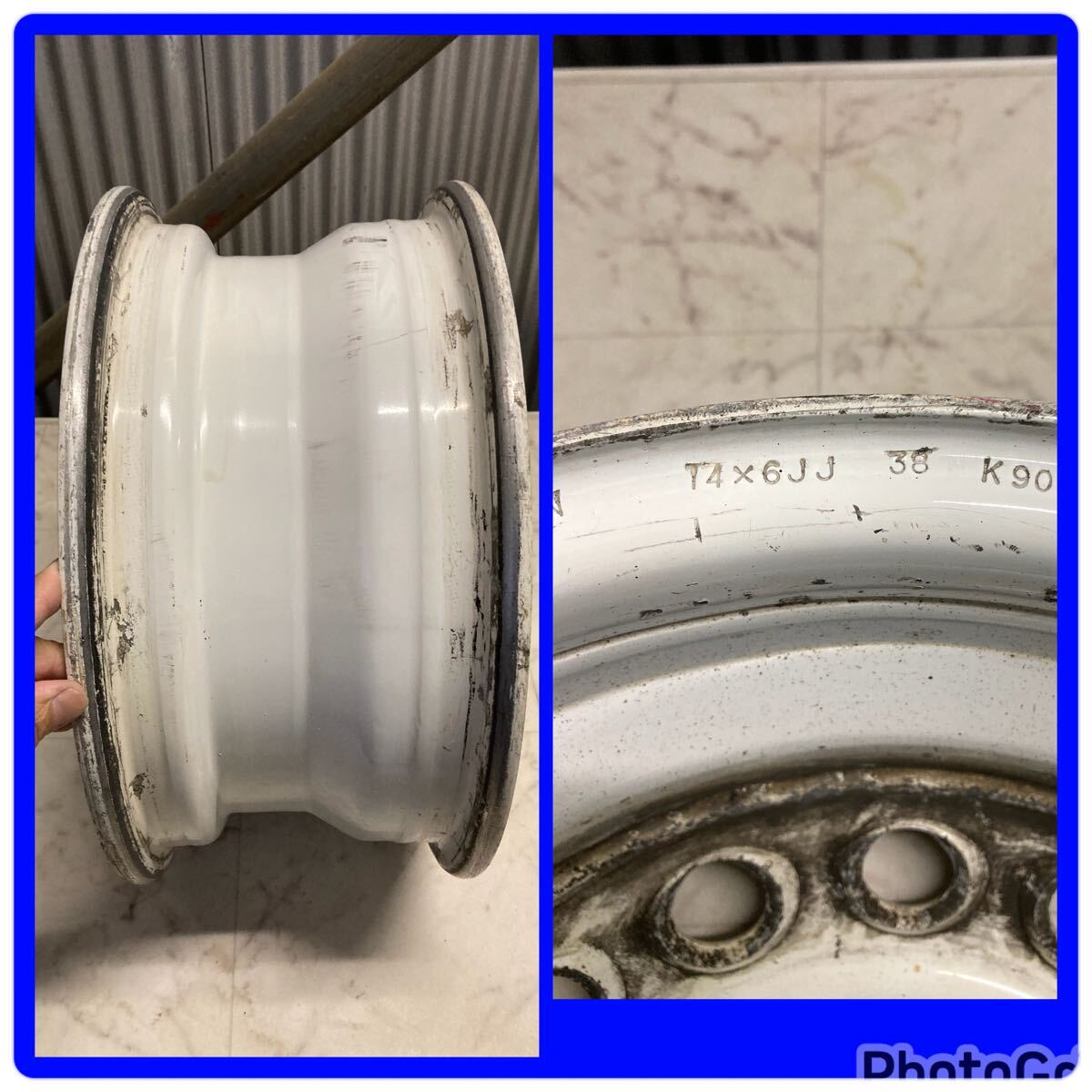 ★B★ BRIDGESTONE SUPERRAP ブリヂストン スーパーラップ 14インチ 14x6J+38 PCD100 4H 2本SET