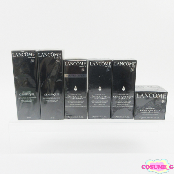 ランコム ジェ二フィック アドバンスト 美容液 30ml アイセラム ライトパール 20ml アイ 15ml 6點セット MC803