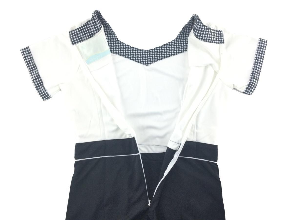 талия переключатель стрейч One-piece короткий рукав медицинская помощь Esthe зуб . санитария . уход . уход .S белый x черный стоимость доставки 250 иен