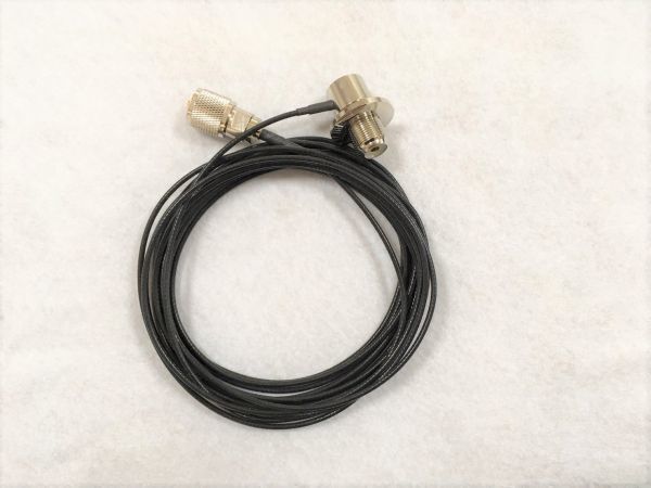 黒 テフロンケーブル 低損失 テフロン 同軸 ケーブル タイプ 5m MJ-MP MP MJ 即決 コード アンテナ ブラック アンテナケーブル_画像1