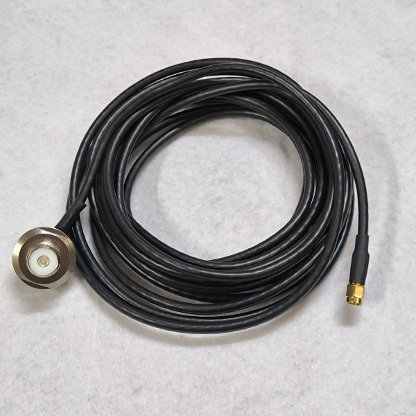 SMA アンテナ設置・ケーブル延長用　MJL-SMA接栓付　同軸ケーブル5m SMA接栓 SMA接続 RG58（3D-2V相当）単品_画像1