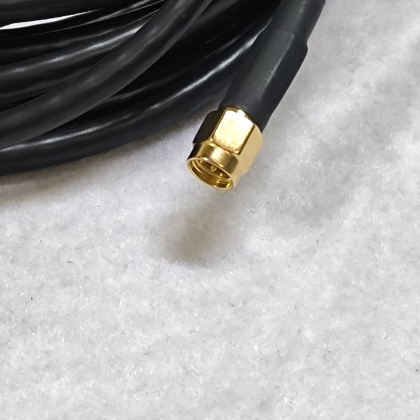 SMA アンテナ設置・ケーブル延長用　MJL-SMA接栓付　同軸ケーブル5m SMA接栓 SMA接続 RG58（3D-2V相当）単品_画像2