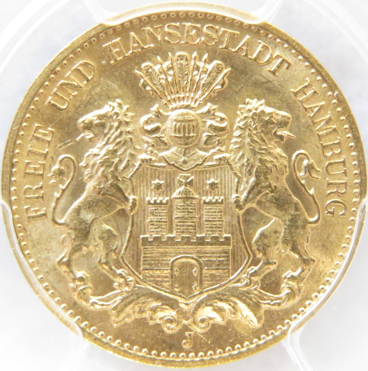 夏セール特価 1913年 MS65 ハンブルク 10 マルク 金貨 NGC 鑑定 完全