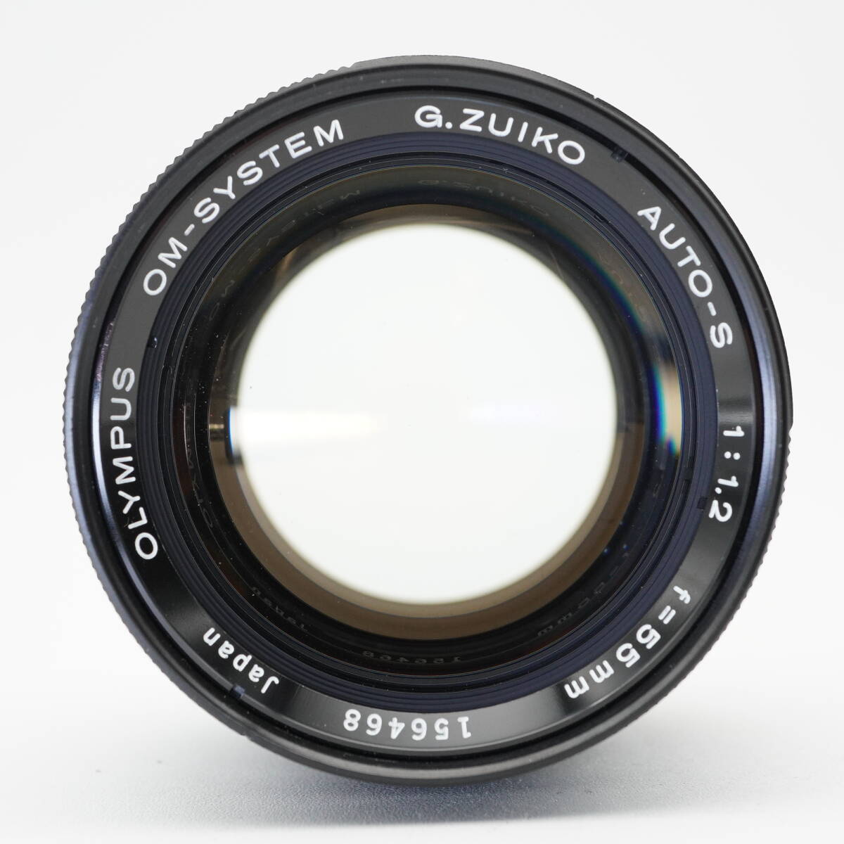 【K2311】OLYMPUS G.ZUIKO Auto-S 55 1.2 Olympus G. Zuiko Auto-S 55mm f1.2 FAST OM Normal Lens. Caps