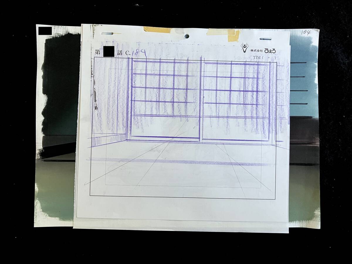 ブリーチ 直筆 背景 原畫 3枚セット ／アニメ 動(dòng)畫 セル畫 レイアウト 原動(dòng)畫 等／Anime Genga Cel