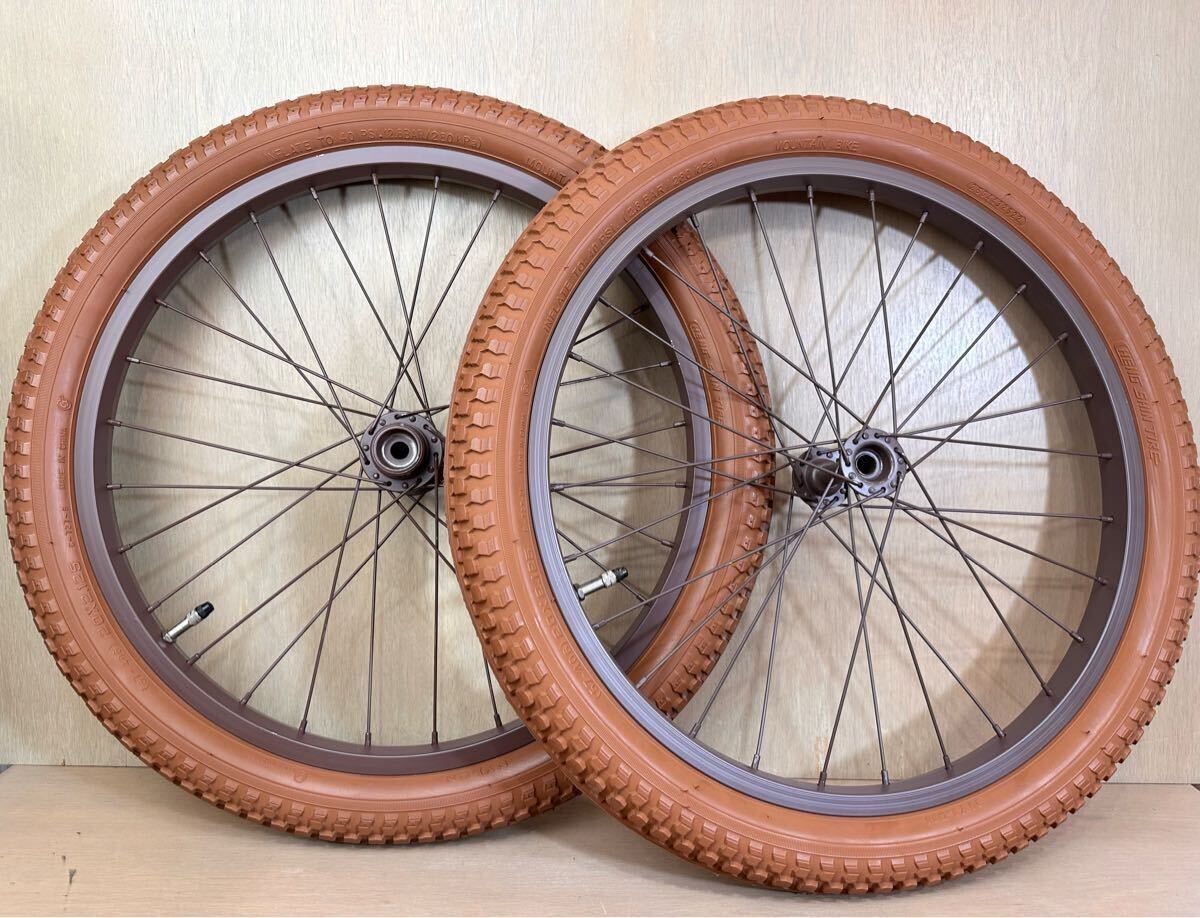 20×15 自転車タイヤホイール前后セット　 MTB BMX 