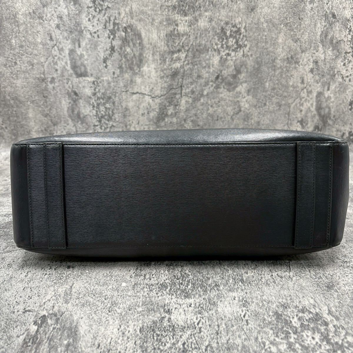 【現(xiàn)行/極美品】Paul Smith ポールスミス トートバッグ ストローグレインレザー 肩掛け◎ A4◎ マルチストライプ 大容量 メンズ ビジネス