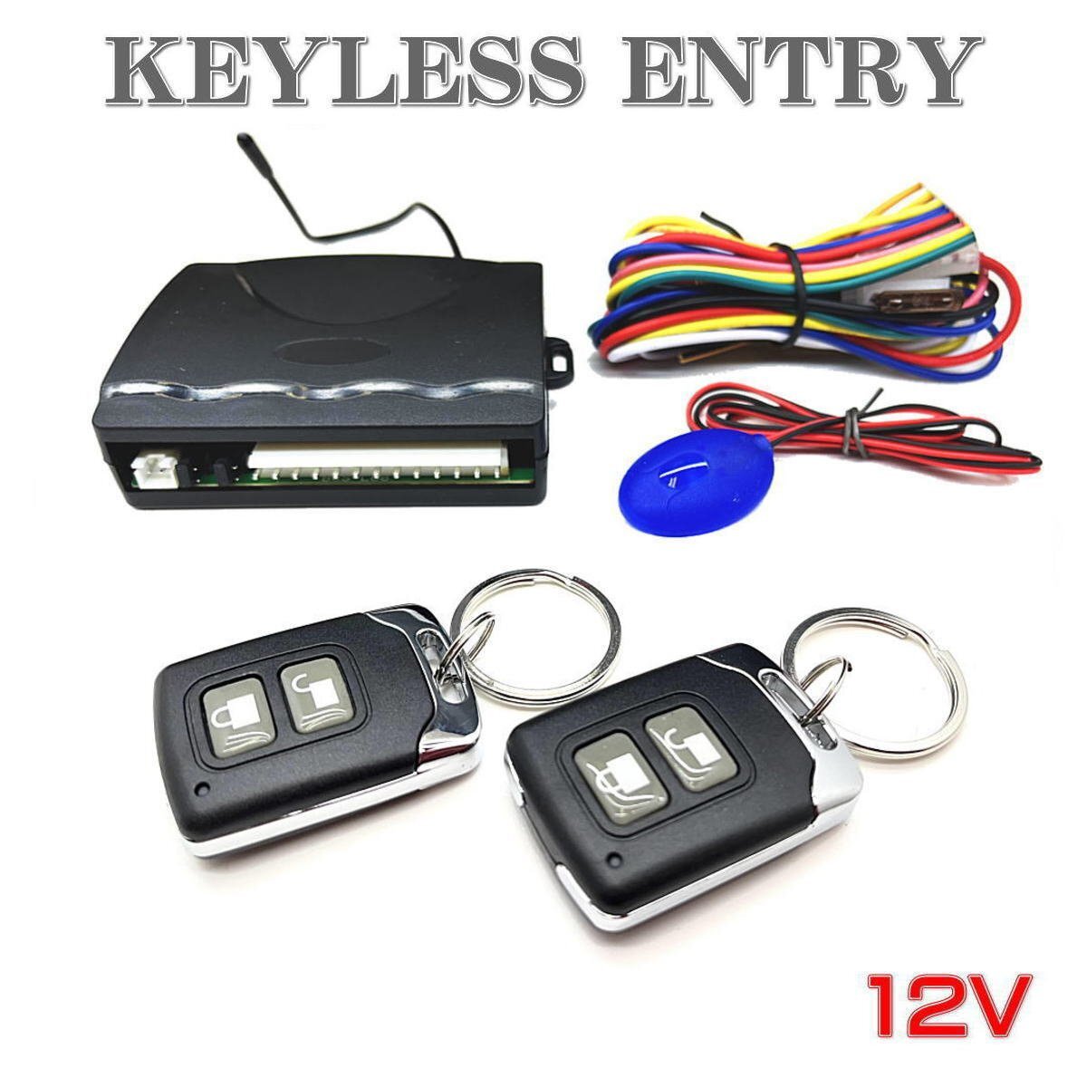 ●即納　汎用 キーレスエントリー キット アンサーバック機(jī)能付 ドアロック キーレス トヨタ 日産 ホンダ マツダ 三菱 ダイハツ スズキ等●