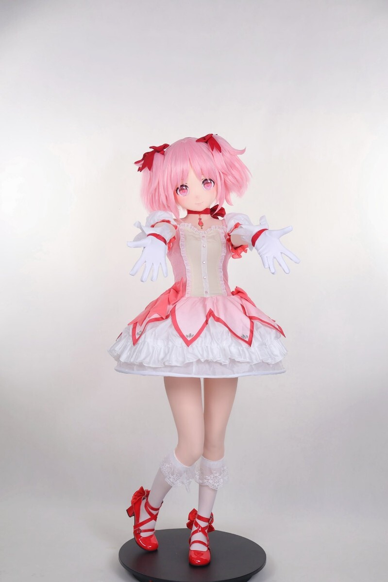 在庫あり】全頭面 鹿目まどか 着ぐるみ マスク コスプレ 鍵つき