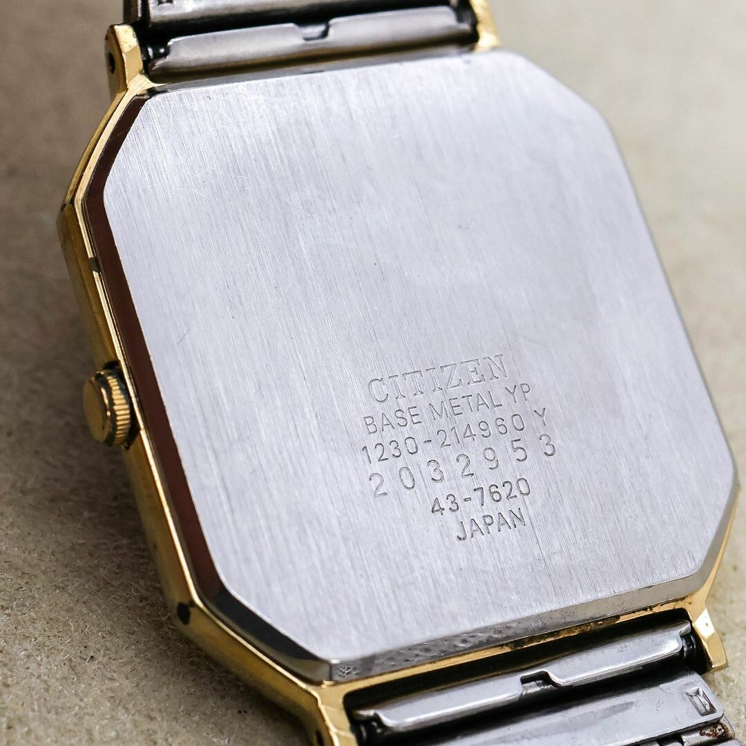 稼働 CITIZEN CQ 腕時計 ブラック フリーアジャスト 新品電池1797_画像8