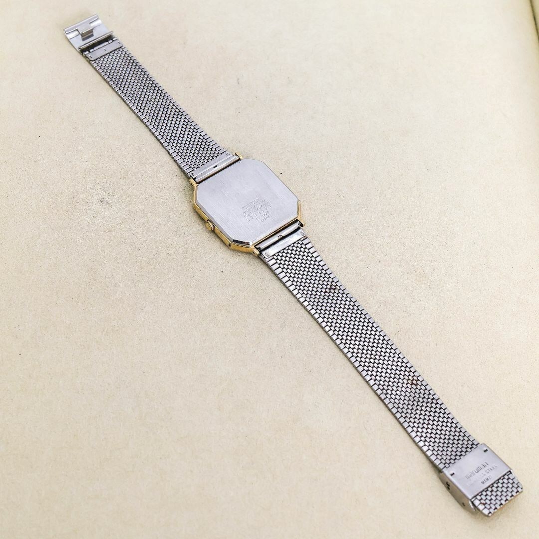 稼働 CITIZEN CQ 腕時計 ブラック フリーアジャスト 新品電池1797_画像9