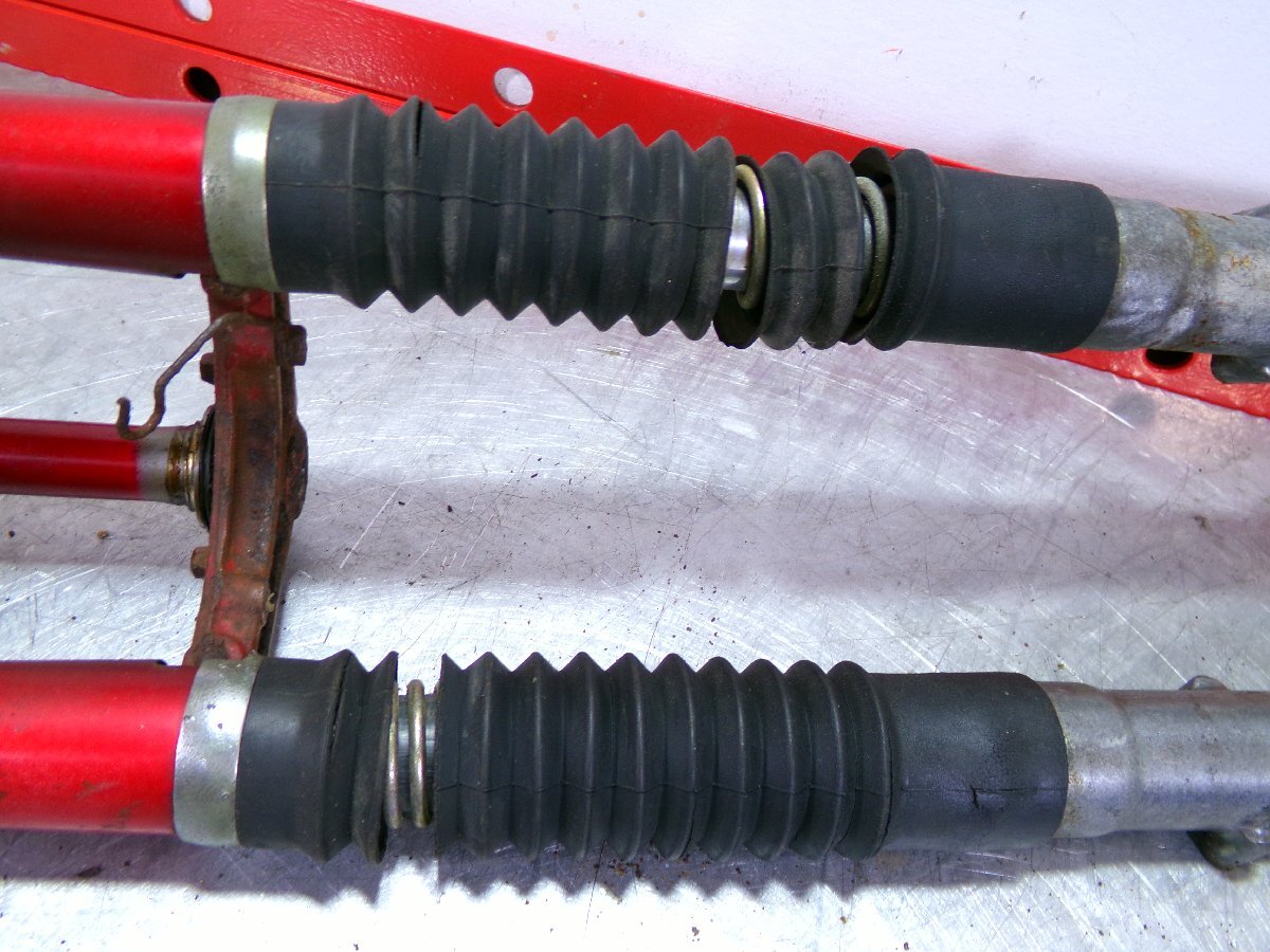 ホンダ CL90-トップブリッジ&ライトステー&フロントフォーク/旧車/CS90/当時物/5_画像3