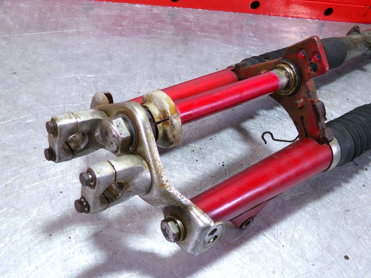 ホンダ CL90-トップブリッジ&ライトステー&フロントフォーク/旧車/CS90/当時物/5_画像5