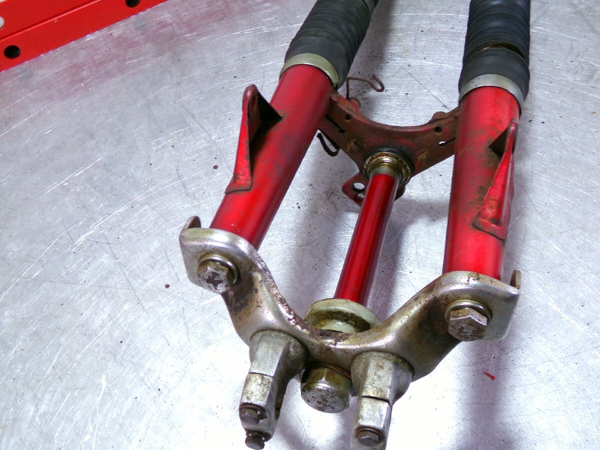 ホンダ CL90-トップブリッジ&ライトステー&フロントフォーク/旧車/CS90/当時物/5_画像6