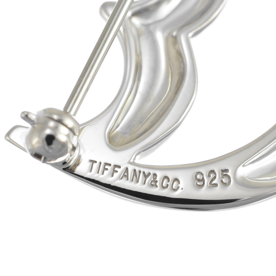 新品同様 ティファニー パロマピカソ クレセントムーン ブローチ スターリングシルバー 925 TIFFANY&CO.