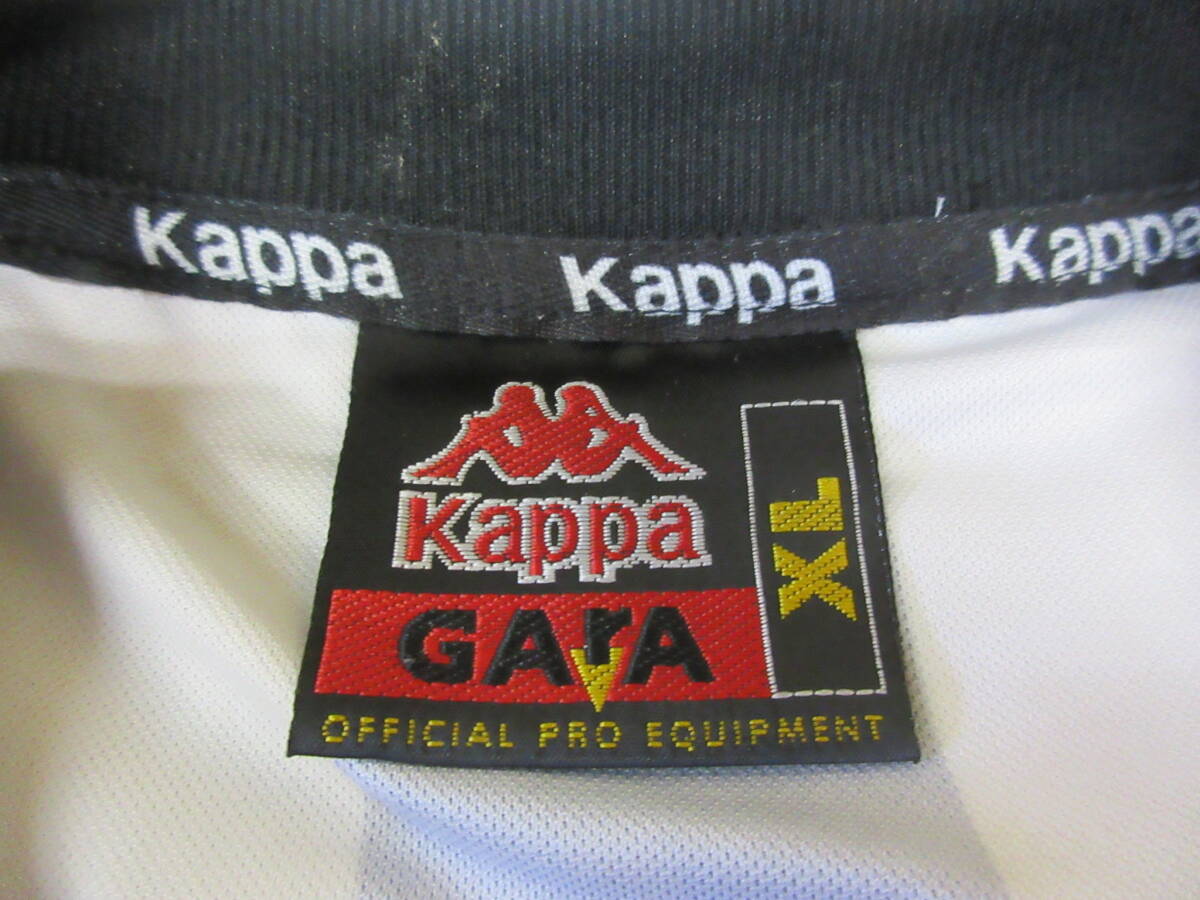 90s Kappa ITALY制 デルピエロ ユベントス XL ヴィンテージ ユニフォーム ゲームシャツ GArA セリエＡ JUVENTUS 長袖 D+ 10 Delpiero