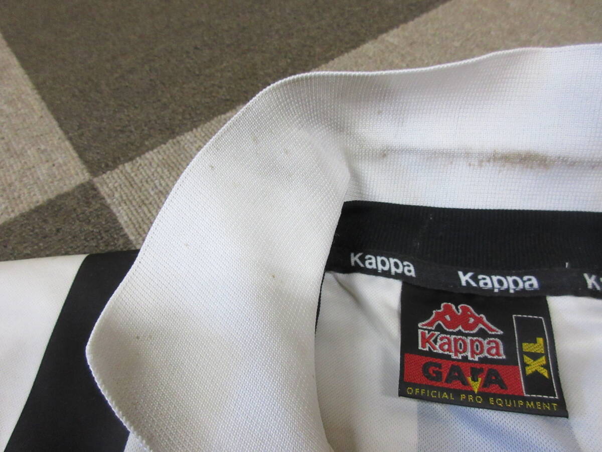 90s Kappa ITALY制 デルピエロ ユベントス XL ヴィンテージ ユニフォーム ゲームシャツ GArA セリエＡ JUVENTUS 長袖 D+ 10 Delpiero