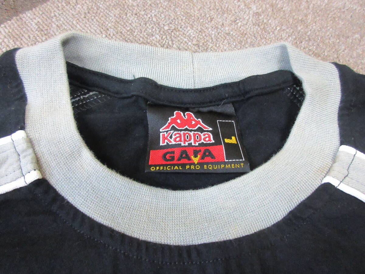 90s Kappa GArA ITALY制 Tシャツ ユベントス L ヴィンテージ ユニフォーム ゲームシャツ セリエＡ JUVENTUS D+ 10 Liberta digitale