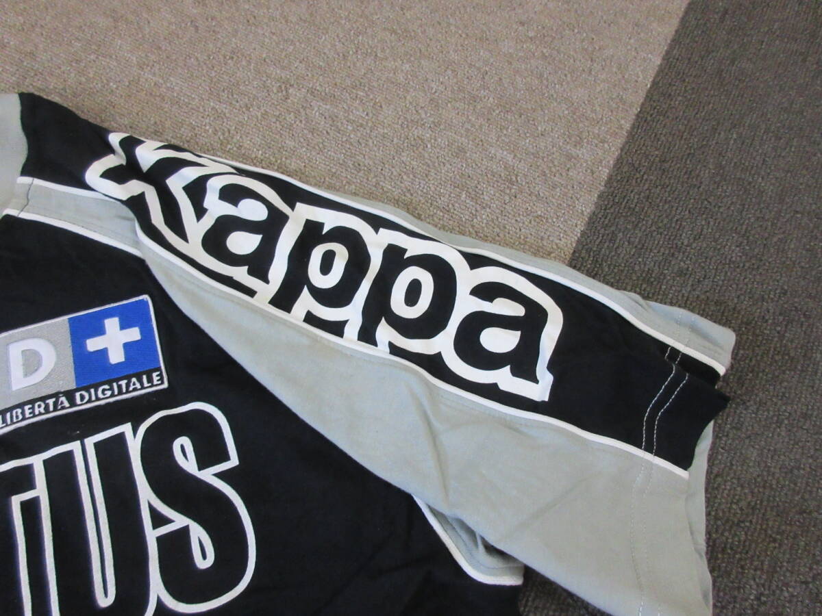90s Kappa GArA ITALY制 Tシャツ ユベントス L ヴィンテージ ユニフォーム ゲームシャツ セリエＡ JUVENTUS D+ 10 Liberta digitale