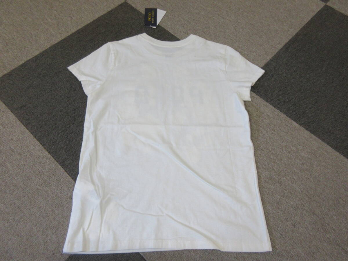 新品 Ralph Lauren Tシャツ XS 155 オフホワイト 生成り ラルフローレン カットソー 花柄 未使用 211818062001 Polo
