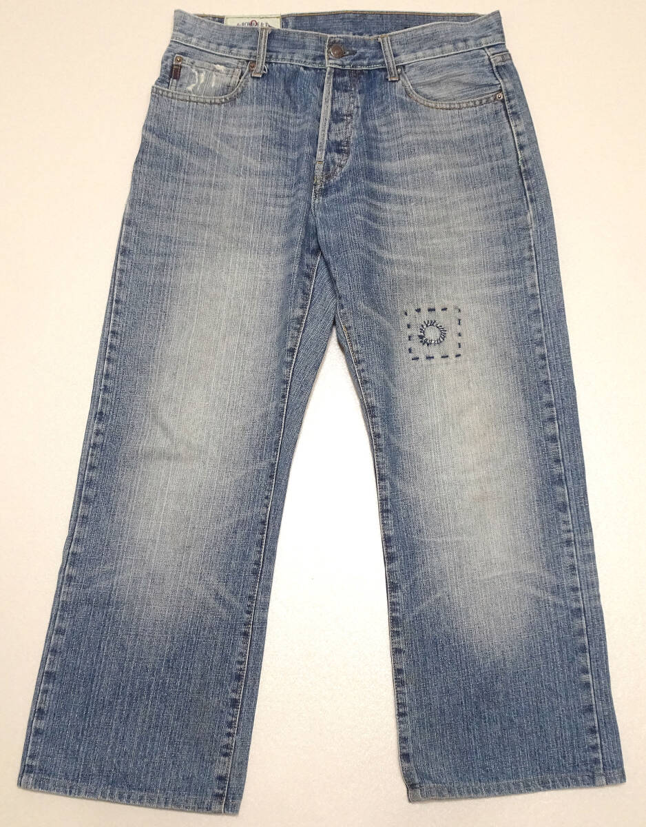 Abercrombie&Fitch（アバクロンビー アンド フィッチ）/コットン100％/縦落ち/ヒゲ/ユーズド加工/ジーンズ/W32