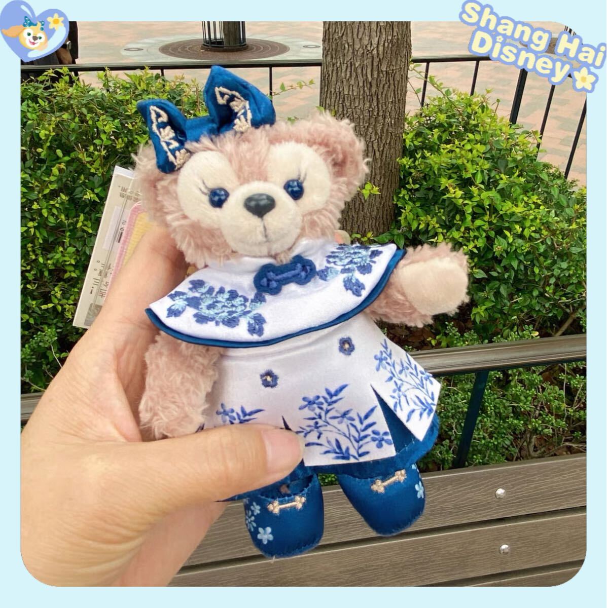 【☆正规品】シェリーメイ　2025青花　ぬいぐるみキーチェーン　上海ディズニー