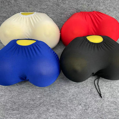 おっぱい枕　赤　おっぱい胸枕クッション　枕、人間工學的胸枕クッション、カップルのための面白いラテックス胸枕ギフト　誕生日プレゼント